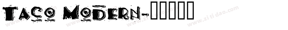 Taco Modern字体转换